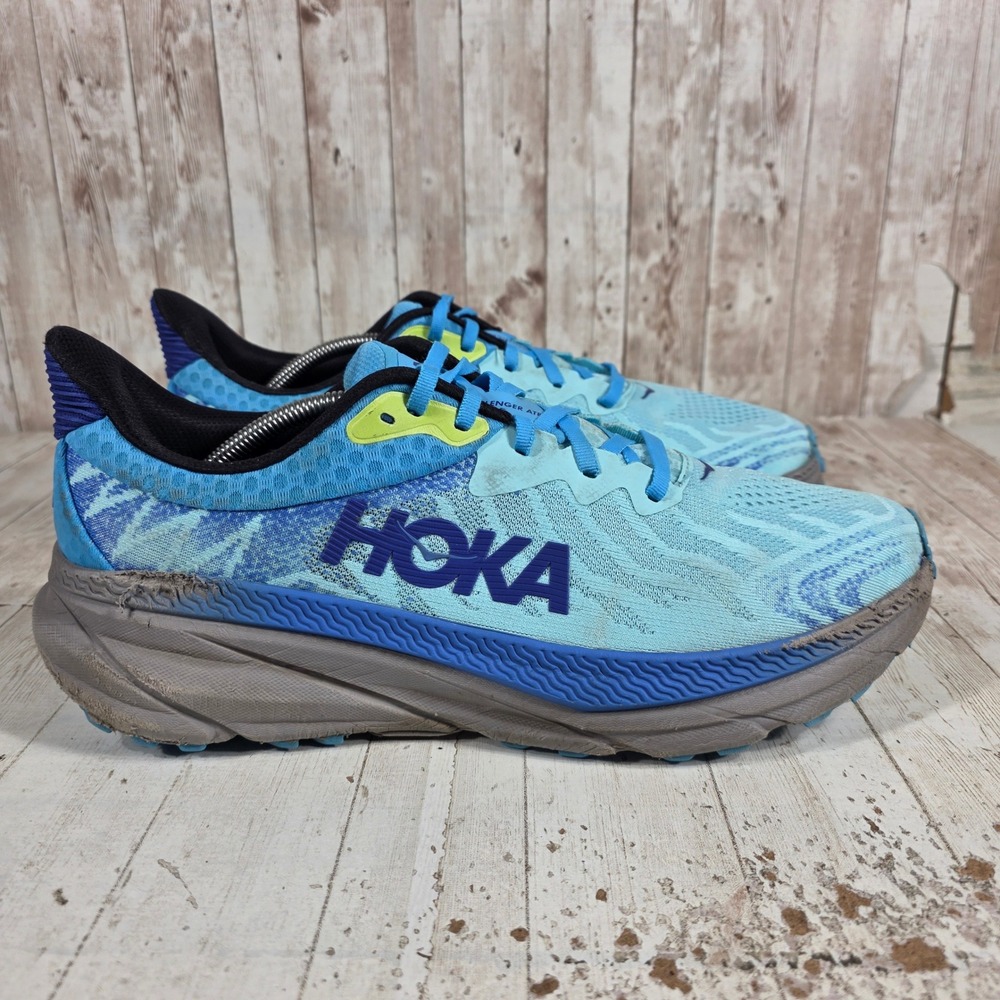 Hoka Challenger ATR 7 Mens 12.5 D Sky Blue Teal Trail Running Shoes 1134497-SDY